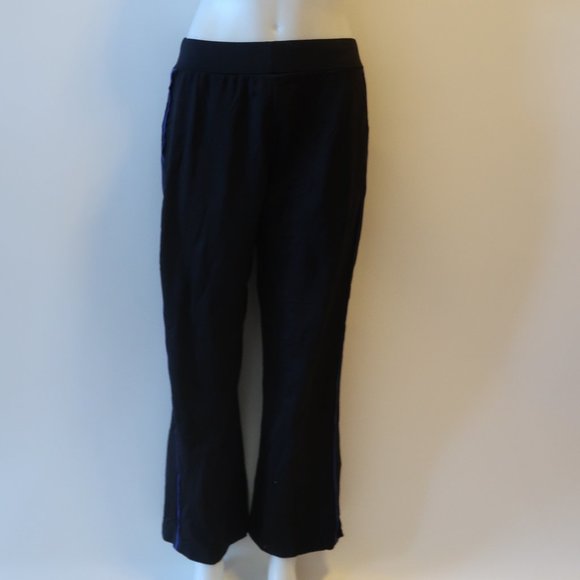 SPAY BY CHICO'S BLACK PINSTRIPE PANT 1 US-M/8 * - Picture 3 of 10